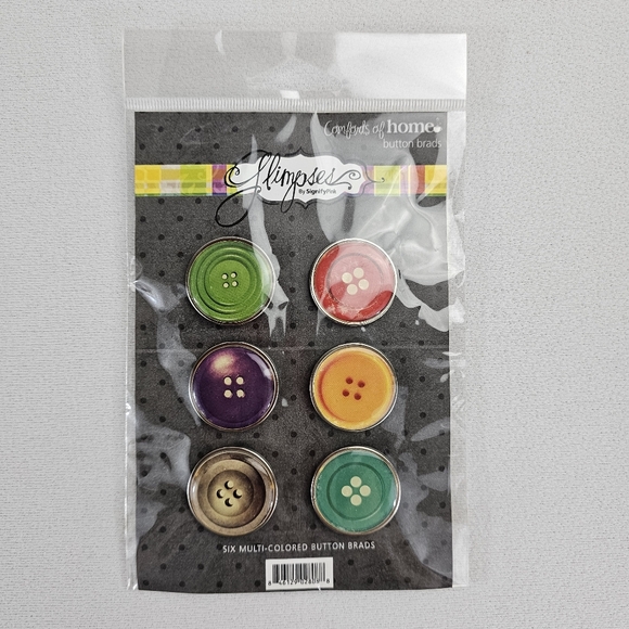 Lot Of Scrapbooking/Planner Accessories - Stickers Epoxy Shapes Button Brads - Picture 4 of 15